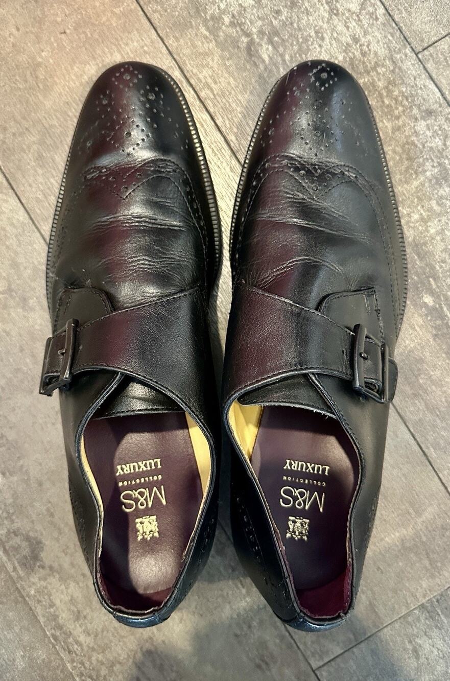M&S Leather Monk Strap Brogues from the Marks & Spencer